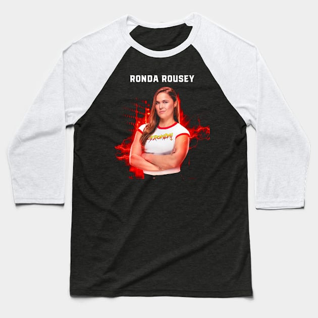 Ronda Rousey Baseball T-Shirt by Crystal and Diamond